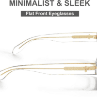 2 Pack Blue Light Blocking Glasses Rectangle Frame and Chic Preppy Look for Women Men RIVER - Image 3