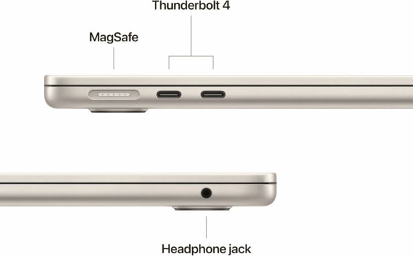 2025 Macbook Air 13-Inch Laptop with M4 Chip: Built for  Intelligence, 13.6-Inch Liquid Retina Display, 16GB Unified Memory, 512GB SSD Storage, 12MP Center Stage Camera, Touch ID; Starlight - Image 6