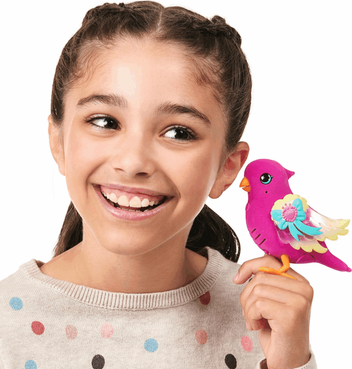 - Lil' Bird & Bird Cage: Tiara Twinkles, New Light up Wings with 20 + Sounds, and Reacts to Touch - Image 7