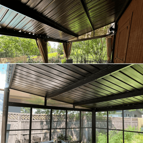 Galvanized Steel Roofing Panels, L73.2Inch×W16.77 Inch Metal Roof Panels, Corrugated Roofing Panels for Garages, Sheds, Stables and Mobile Homes, Grey (25PCS) - Image 5
