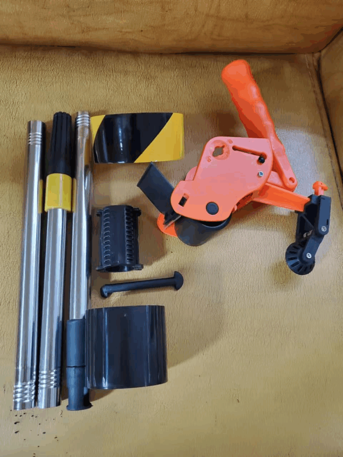 Floor Tape Applicator，Masking Tape Machine Kit with Extendable Pole for Wall and Floor Painting - 2-In-1 Tape Dispenser and Sticker Applicator Tool Set - Image 7