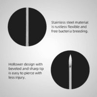 Body Piercing Needles,  10Pcs 16G Stainless Steel Sterile Disposable Ear Nose Navel Nipple Lip Piercing Needles - Image 5