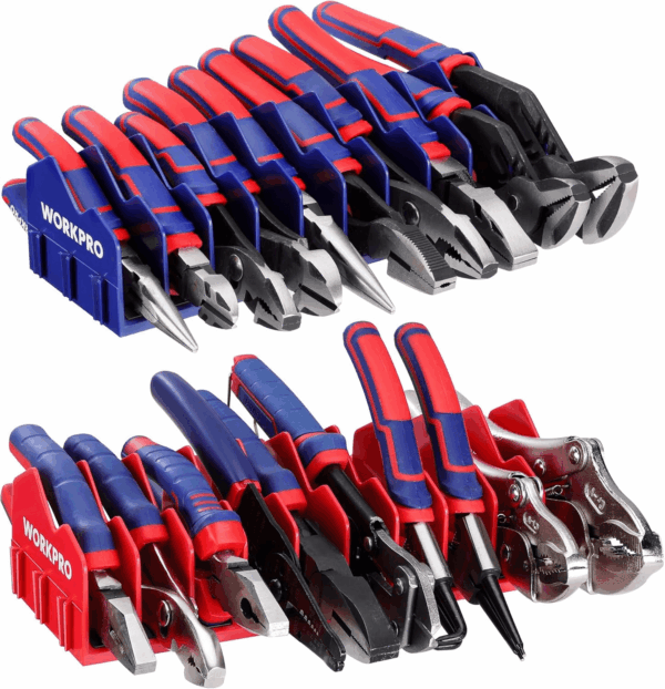2-Pack Plier Organizer Rack with Non-Slip Rubber Base, 20 Slots Tool Box Holder, Drawer Storage for Cutters (Pliers Not Included) - Image 9