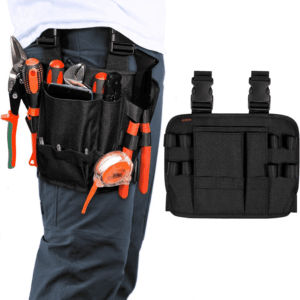 Tool Pouch Holster with Belt Clip around Your Leg, Electrician Multifunctional Repair Bag, Utility Mini Organizer for Automotive Craftsman Carpenter Construction