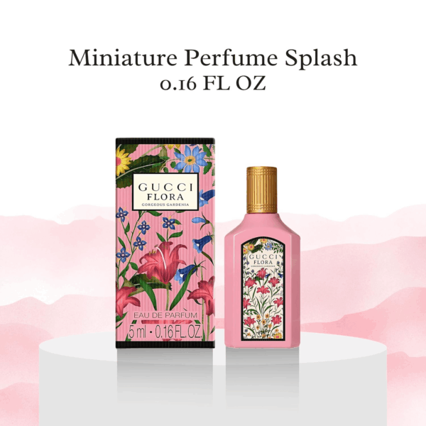 Flora Gorgeous Gardenia Perfume for Women EDP Mini Splash Top 0.16 Fl Oz - Image 2