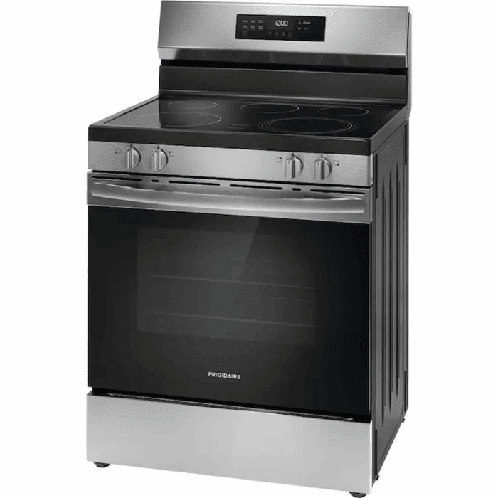 30-In Glass Top 5 Burners 5.3-Cu Ft Freestanding Electric Range Fingerprint Resistant Stainless Steel ) - Image 4