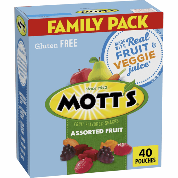 Fruit Flavored Snacks, Easter Basket Stuffers, Assorted Fruit, Gluten Free, Family Pack, 40 Ct, 32 Oz