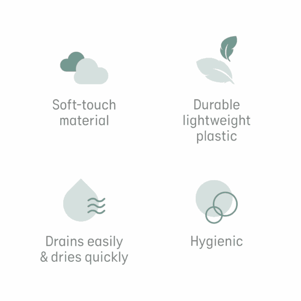 Baby Bath Support (Gray) | Ideal for Babies Less than 6 Months Old - Image 4