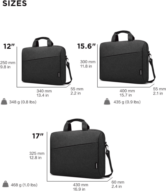 Laptop Bag T210, Messenger Shoulder Bag for Laptop or Tablet, Sleek, Durable & Water-Repellent Fabric - Image 8