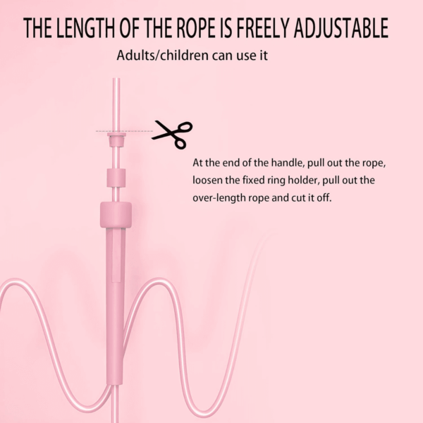 Jump Rope for Kids, Adjustable Kids Jump Rope Set, 5Mm Skipping Rope, Lightweight Jump Ropes for Fitness, 9.2Ft Pvc Jump Rope for Kids 8-12, Women, Men - Workout Jump Rope - Image 9
