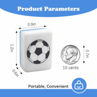 Seaside Escape Game Blocks， Mahjong Tile Game Sets with 65 Tiles 30Mm Flag and Ball Pattern with Handbag for Spring Picnic Party Gift. - Image 4