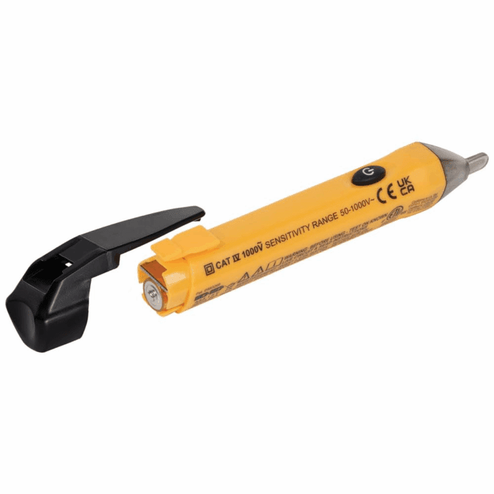 NCVT1P Voltage Tester, Non-Contact Low Voltage Tester Pen, 50V to 1000V AC, Audible and Flashing LED Alarms, Pocket Clip - Image 7