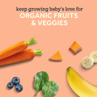 Organic Baby Food Pouches, 2Nd Foods for Sitter, Fruit & Veggie Variety Pack, 3.5 Ounce (Set of 18) - Image 4