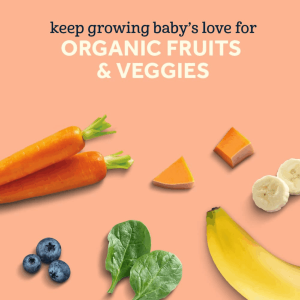 Organic Baby Food Pouches, 2Nd Foods for Sitter, Fruit & Veggie Variety Pack, 3.5 Ounce (Set of 18) - Image 4