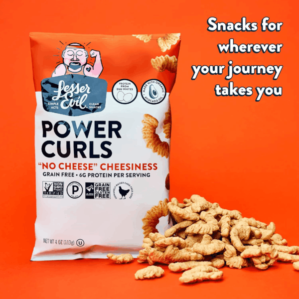 No Cheese Cheesiness Power Curls, Grain Free, Minimally Processed, Avocado Oil, Egg White Protein, 4 Oz, Pack of 3 - Image 4