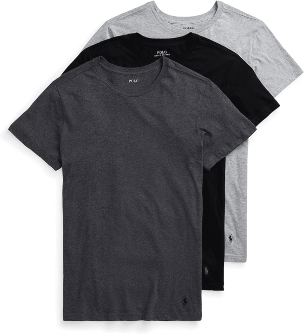 Men'S Classic Fit Cotton Crew Undershirts, 3 Pack