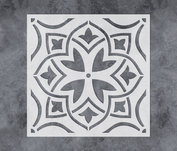 Reusable Tile Stencil 12X12Inch Large Floor Stencils for Painting Floors Wall Stencils for Painting Concrete Stencils for Patio Paint Stencils for Walls and Floors, Style 6