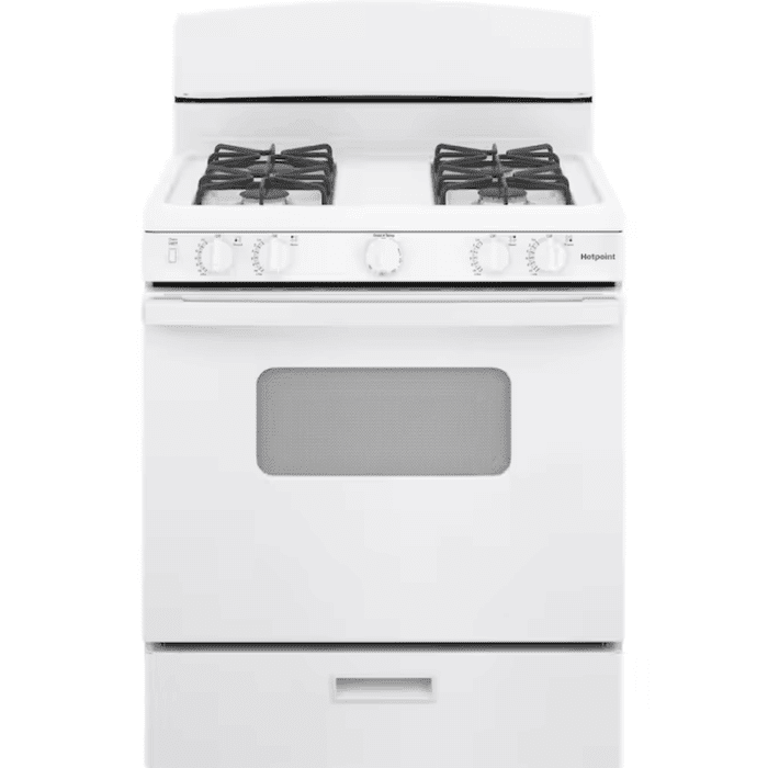 30-In 4 Burners 4.8-Cu Ft Freestanding Natural Gas Range ( White )