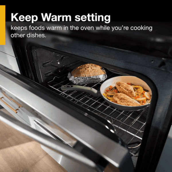 Flexible Cooktop 30-In Glass Top 4 Burners 5.3-Cu Ft Freestanding Electric Range ( Stainless Steel ) - Image 10
