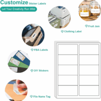 2X4 Shipping Address Labels - 500 Count, 50 Sheets for Printer - 10-UP Internet Mailing Stickers - 2" X 4" FBA Labels for Laser/Inkjet Printer - Image 5