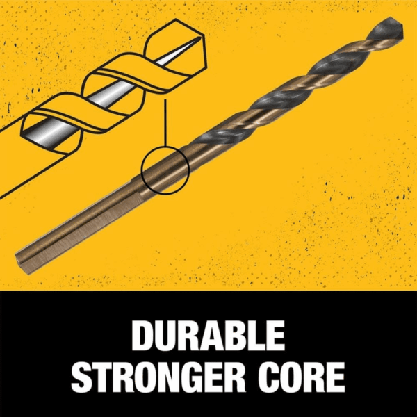 Drill Bit Set, 14-Piece, 135 Degree Split Point, for Plastic, Wood and Metal (DWA1184) - Image 4