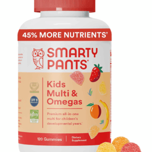 Kids Multivitamin Gummies: Omega 3 Fish Oil (EPA/DHA), Vitamin D3, C, Vitamin B12, B6, A, K & Zinc for Immune Support, Biotin, Gluten Free, Three Fruit Flavors, 120 Count (30 Day Supply)