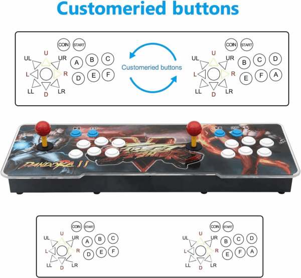 30000 Games in 1 Arcade Game Console ,Pandora Treasure 3D Double Stick,30000 Classic Arcade Game,Search Games, Support 3D Games,Favorite List, 4 Players Online Game,1280X720 Full HD Video Game - Image 4