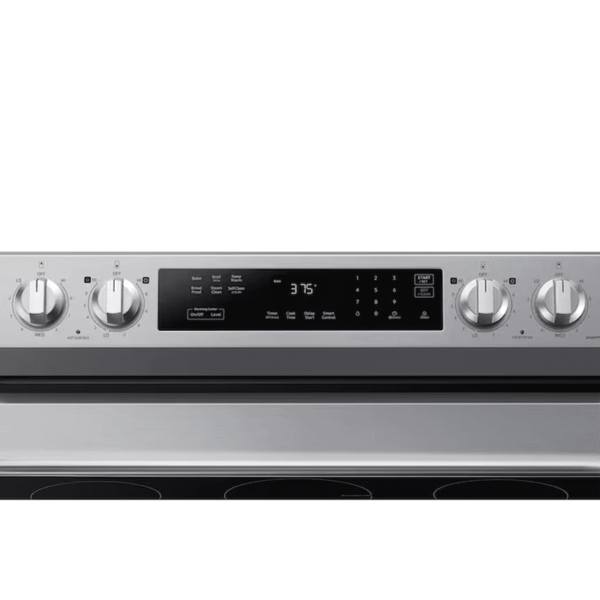 30-In Glass Top 5 Burners 6.3-Cu Ft Freestanding Electric Range ( Stainless Steel ) - Image 8
