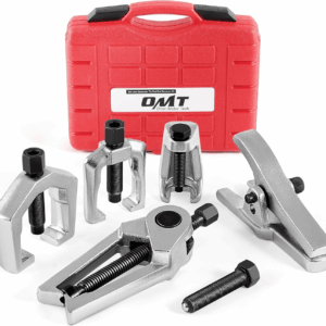 OMT 5-In-1 Ball Joint Separator, Pitman Arm Puller, Tie Rod End Tool Set for Front End Service, Splitter Removal Kit (RD06)