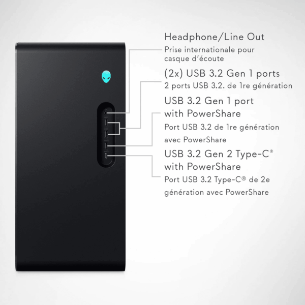 Aurora R16 Liquid Cooled Gaming Desktop - Intel Core I9-14900F Processor, 32GB DDR5 RAM, 1TB SSD + 1TB HDD, NVIDIA Geforce RTX 4070 SUPER 12GB GDDR6X, Windows 11 Home, Onsite Service - Black - Image 5