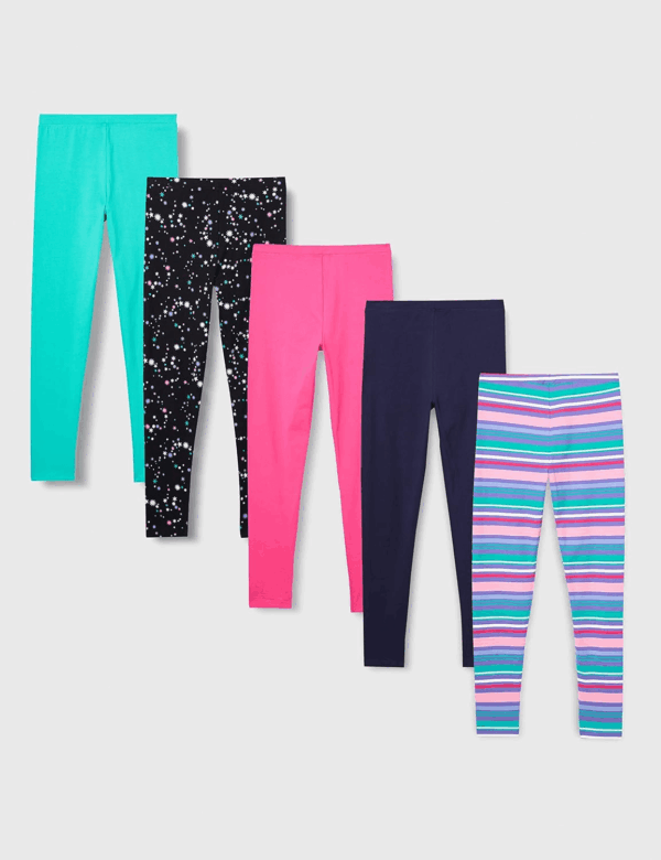Girls and Toddlers' Leggings, Multipacks - Image 3