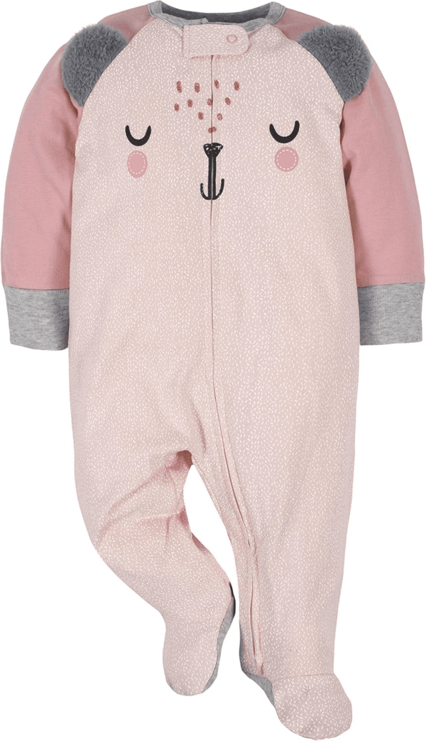Baby Girls' 4 Pack Sleep 'N Play Footie - Image 2