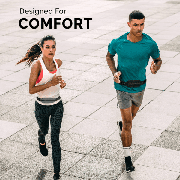 Back Bay Slim Running Belt for Women & Men [Fits ALL Phones], Runners Fanny Pack for Men, Money Belt, Running Gear Gift, Waist Bag Workout Gear, Iphone Runner'S Phone Holder Waist Pack - Image 4