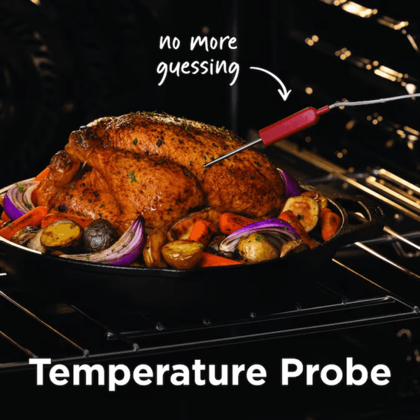 Gallery 30-In Glass Top 5 Burners 6.2-Cu Ft Air Fry Convection Oven Slide-In Electric Range Fingerprint Resistant Stainless Steel ) - Image 14