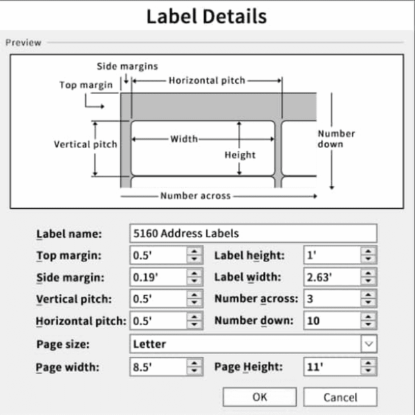 1" X 2-5/8" Address Labels 900 Labels Sticker Paper for Laser/Ink Jet Printer Mailing Labels 8.5"×11" White 30 per Sheet - Image 3