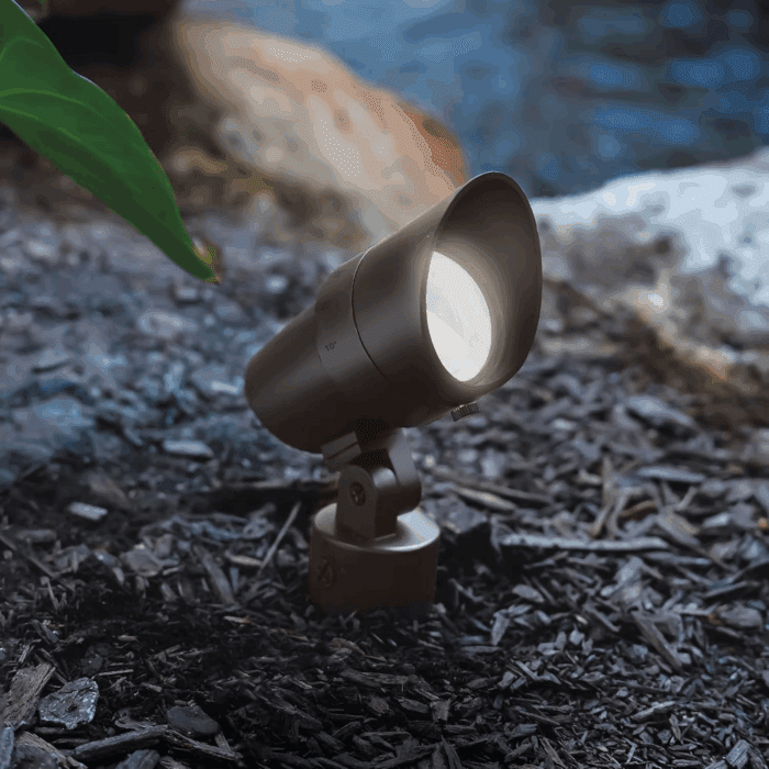WAC Landscape Lighting, LED 12V Medium Size Accent Light with Adjustable Beam Angle and Integral Brightness Control 50-1300 Lumens 3000K Warm White Built-In LED in Bronze - Image 10