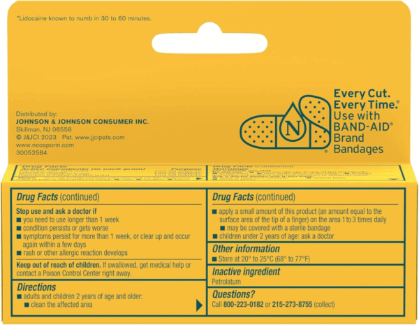+ Lidocaine First Aid Antibiotic Ointment, Maximum Strength & Fast-Acting Topical Pain Reliever, 24-Hour Infection Protection That Numbs Away the Pain, Bacitracin Zinc, 0.5 Oz - Image 7