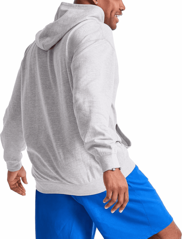 Men'S Powerblend Fleece Hoodie Sweatshirt with Script Logo (Regular and Big & Tall) - Image 4