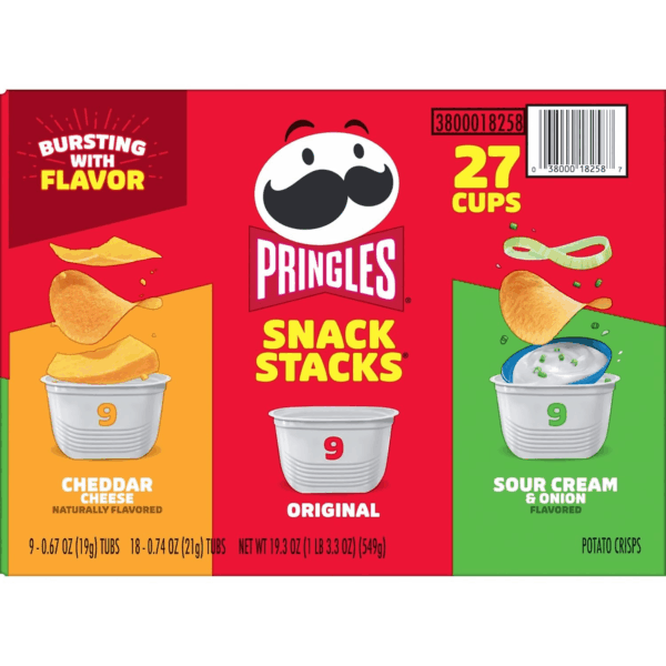 Potato Crisps Chips, On-The-Go Snacks, Snack Stacks, Variety Pack, 19.3Oz Box (27 Cups)​​ - Image 9