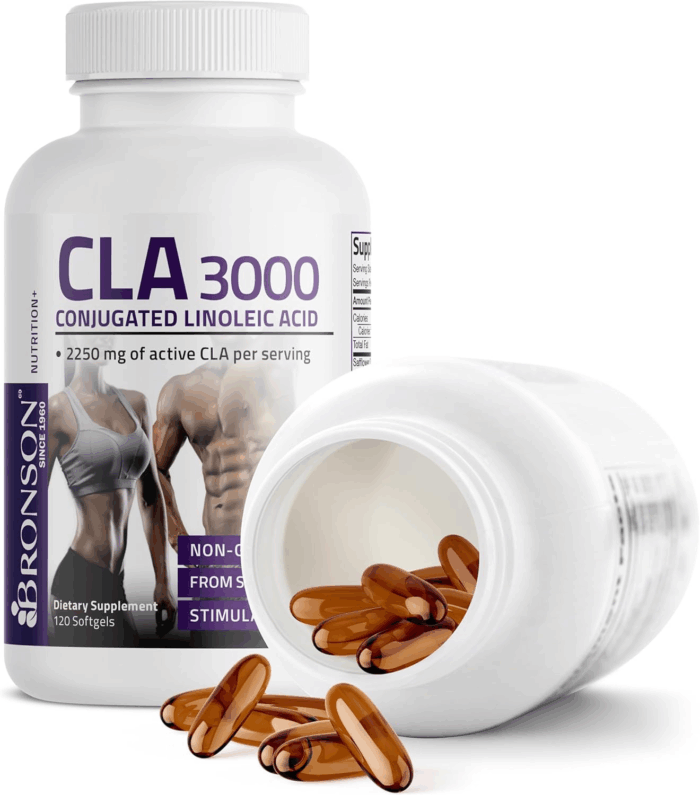 CLA 3000 Extra High Potency Supports Healthy Weight Management Lean Muscle Mass Non-Stimulating Conjugated Linoleic Acid 120 Softgels - Image 6
