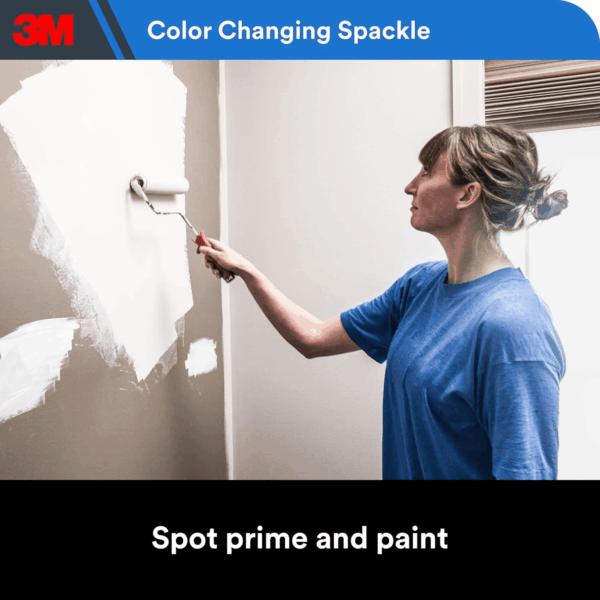 High Strength Spackling Compound 12 Oz. and Putty Knife, Color Changing, Applies Blue, Dries White, Ideal for Use on Drywall, Plaster, Stoccu and Wood, Easy Interior and Exterior Repairs (CC-SIOC) - Image 5