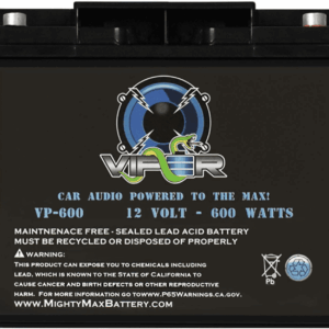 Viper by  VP-600-12 Volt 18 AH, 600 Watt Car Audio High Current Power Cell Battery
