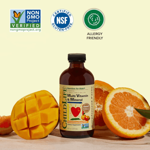 Kids Multivitamin & Mineral - Kids Vitamins, Liquid Multivitamin for Kids, Toddler Multivitamins, Liquid Vitamins, Baby Multivitamin - Natural Orange & Mango, 8 Fl Oz (Pack of 2) - Image 4