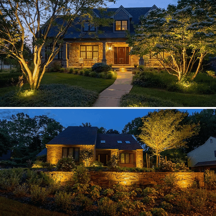 10W Low Voltage Landscape Lights LED Landscape Lighting with Connectors, 12V Outdoor Spotlights Yard Garden Pathway Lights, 1000LM Waterproof Warm White Light (14 Pack) - Image 7