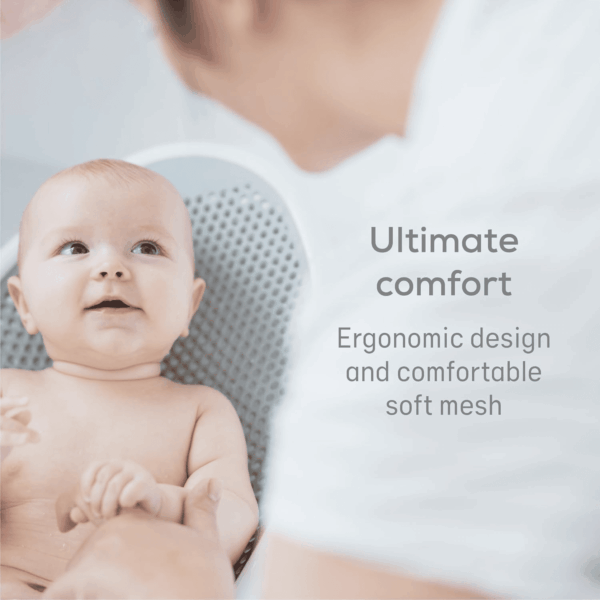 Baby Bath Support (Gray) | Ideal for Babies Less than 6 Months Old - Image 5