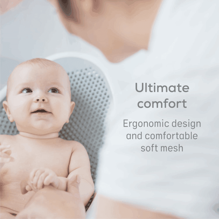 Baby Bath Support (Gray) | Ideal for Babies Less than 6 Months Old - Image 5