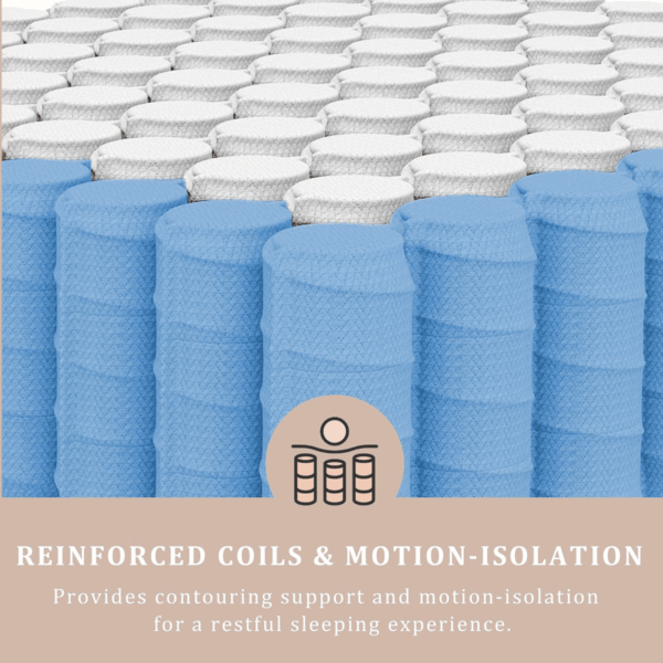 Firm Queen Mattress 12 Inch - Pain-Relieving Hybrid Mattress for Extra Lumbar & Hip Support - 365-Night Trial - Motion-Isolation Bed in a Box - Fiberglass-Free, Certipur-Us Certified - Image 5