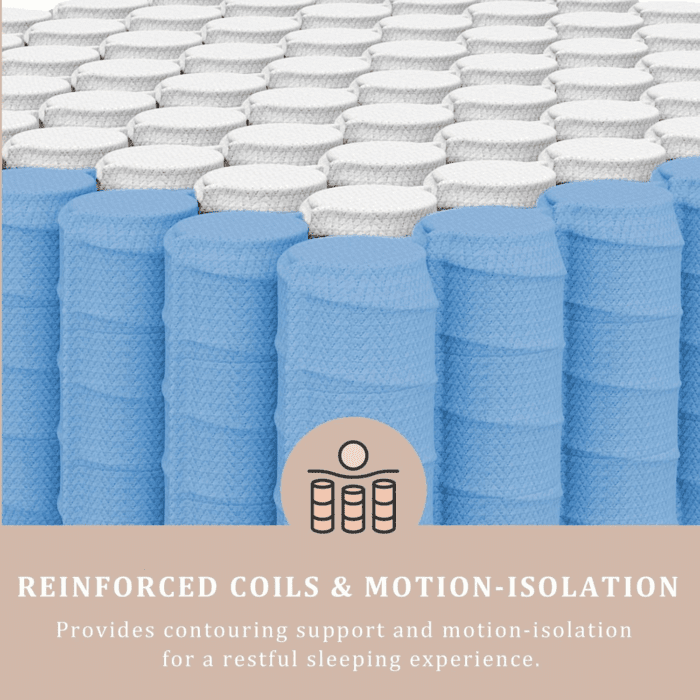 Firm Queen Mattress 12 Inch - Pain-Relieving Hybrid Mattress for Extra Lumbar & Hip Support - 365-Night Trial - Motion-Isolation Bed in a Box - Fiberglass-Free, Certipur-Us Certified - Image 5