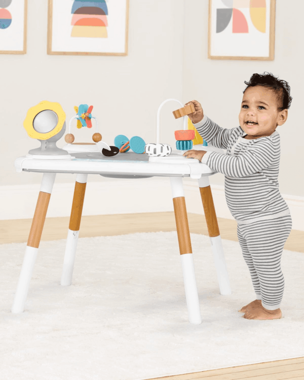 Discoverosity Montessori-Inspired 3-Stage Activity Center & Play Table for Baby Ages 4M+ - Image 7