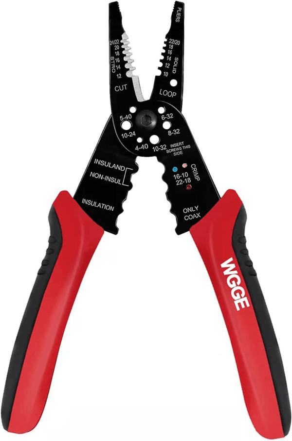 WG-015 Professional 8-Inch Wire Stripper/Wire Crimping Tool, Wire Cutter, Wire Crimper, Cable Stripper, Wiring Tools and Multi-Function Hand Tool.